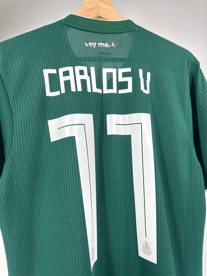 2018 ADIDAS MEXICO HOME JERSEY CARLOS VELA 11 PLAYER VERSION (L)