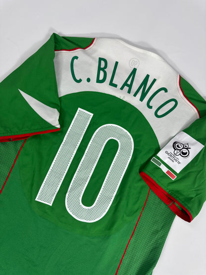 2004/05 NIKE T90 MEXICO HOME JERSEY CUAUHTEMOC BLANCO 10 PLAYER ISSUE UTILERIA (M)