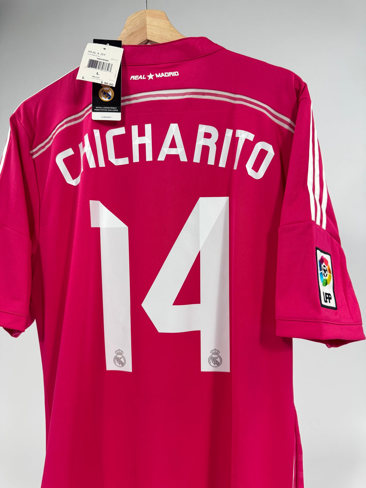 2014/15 ADIDAS REAL MADRID  AWAY JERSEY CHICHARITO 14 (L) NEW WITH TAGS