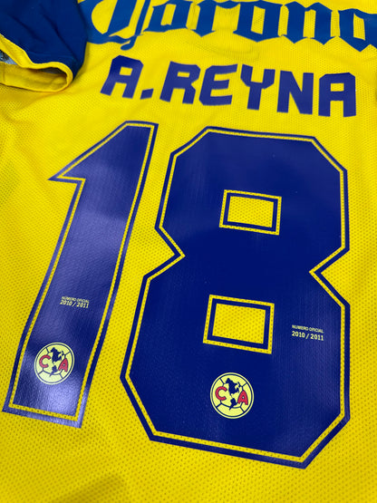 2010/11 NIKE CLUB AMERICA JERSEY (M) ANGEL REYNA 18-UTILERIA (PLAYER ISSUE)