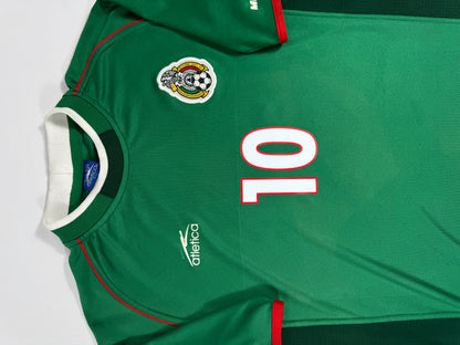 2001 ATLETICA MEXICO HOME JERSEY CUAUHTÉMOC BLANCO 10-(L)