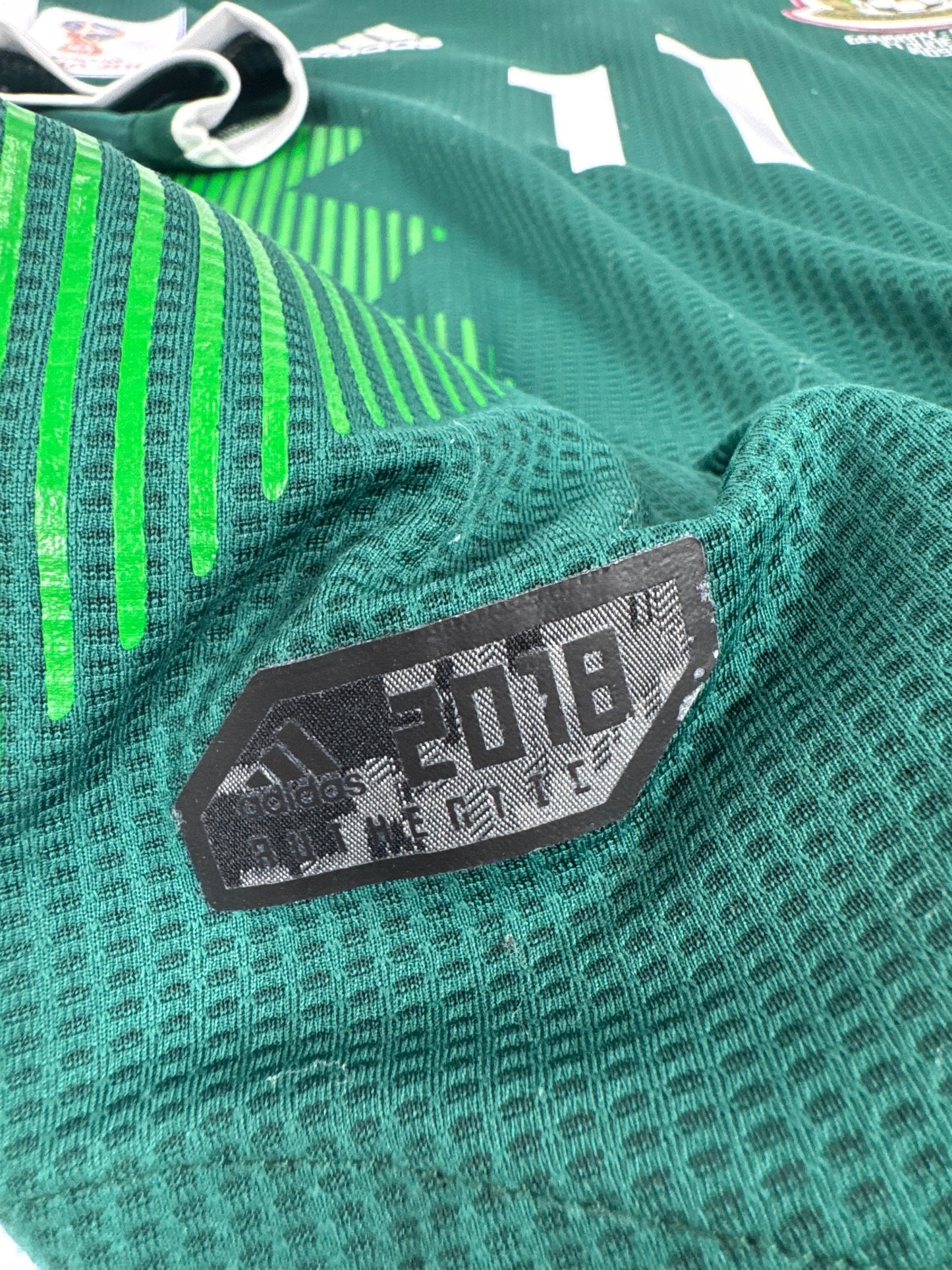 2018 ADIDAS MEXICO HOME JERSEY CARLOS VELA 11 PLAYER VERSION (L)