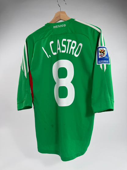 2009 ADIDAS MEXICO HOME JERSEY ISRAEL CASTRO 8 (S)