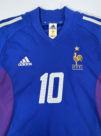 2002 ADIDAS FRANCE HOME JERSEY ZIDANE 10 (M)