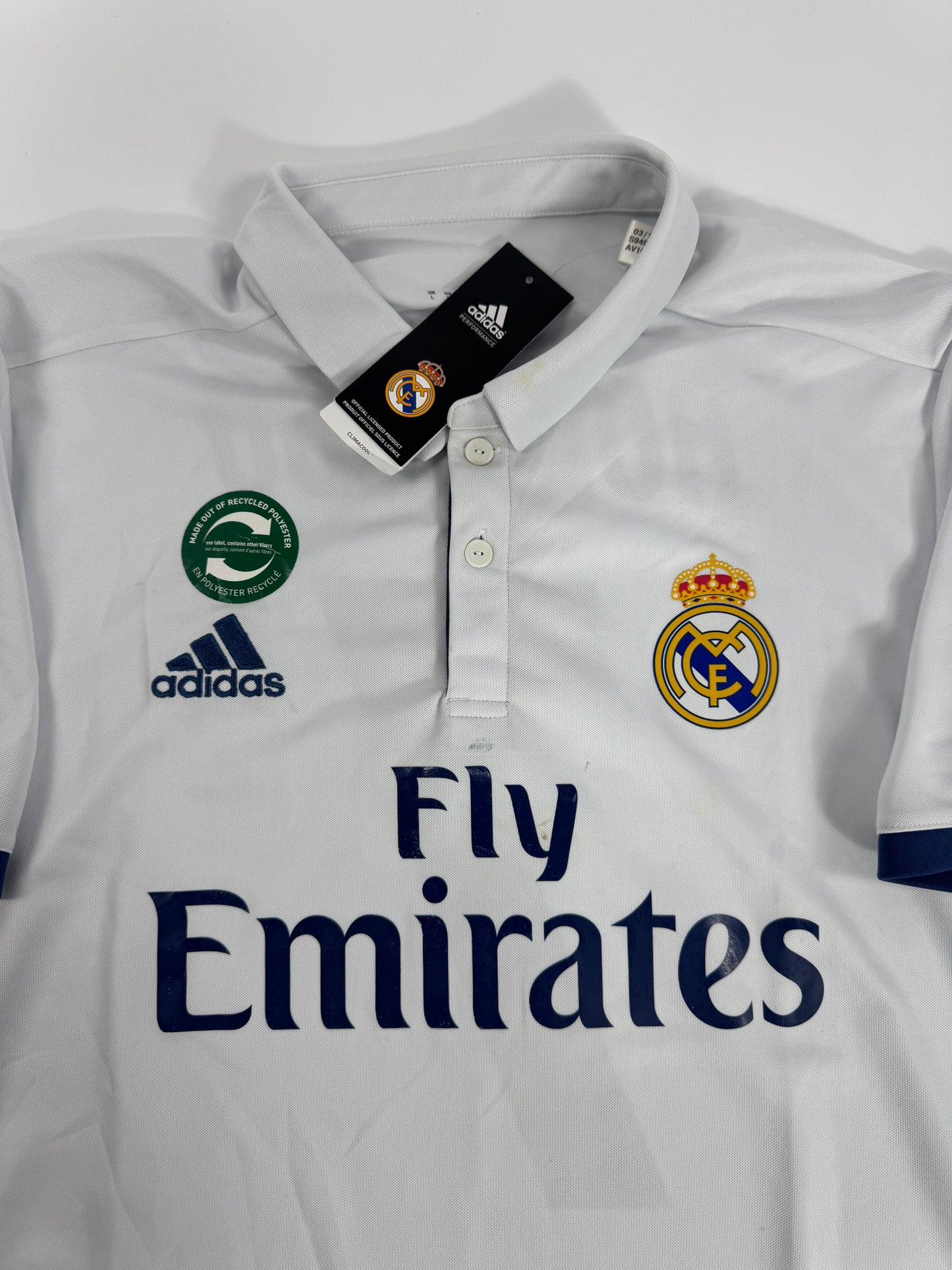 16/17 REAL MADRID HOME JERSEY CRISTIANO RONALDO 7(L) NEW WITH TAGS