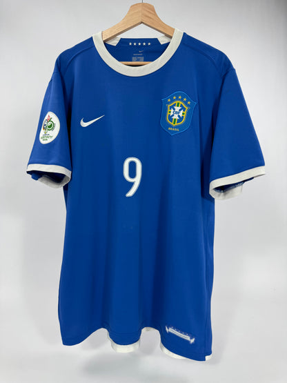 2006 NIKE BRAZIL AWAY JERSEY RONALDO 9 (XL)