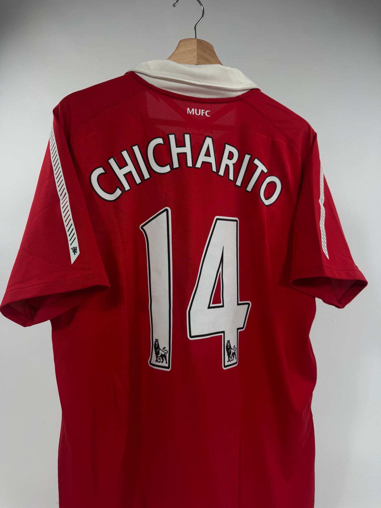 2010 NIKE MANCHESTER UNITED HOME JERSEY CHICHARITO 14 (L)