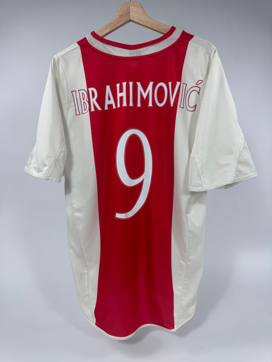 2004 ADIDAS AJAX HOME JERSEY ZLATAN IBRAHIMOVIC 9 (L)