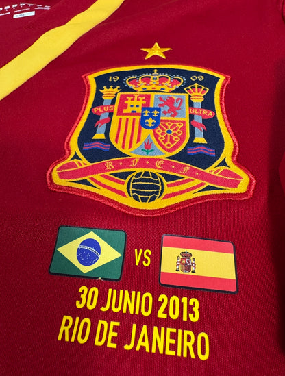 2013 ADIDAS SPAIN HOME JERSEY INIESTA 6-(L)