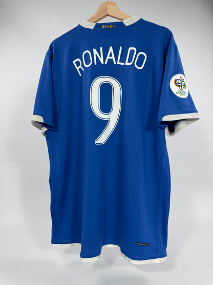 2006 NIKE BRAZIL AWAY JERSEY RONALDO 9 (XL)