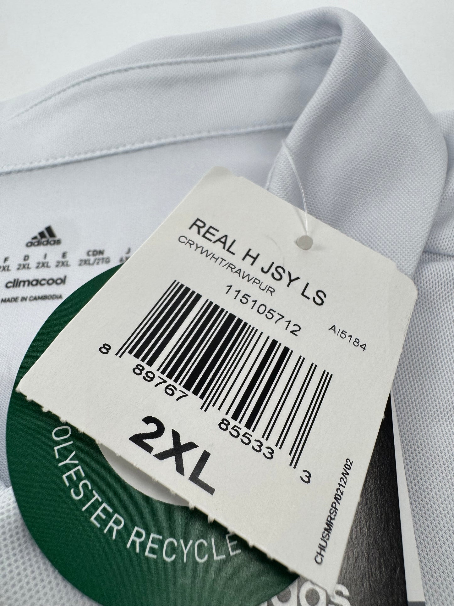 2017 ADIDAS REAL MADRID HOME JERSEY LONG SLEEVE RONALDO 7 NEW WITH TAGS (XXL)