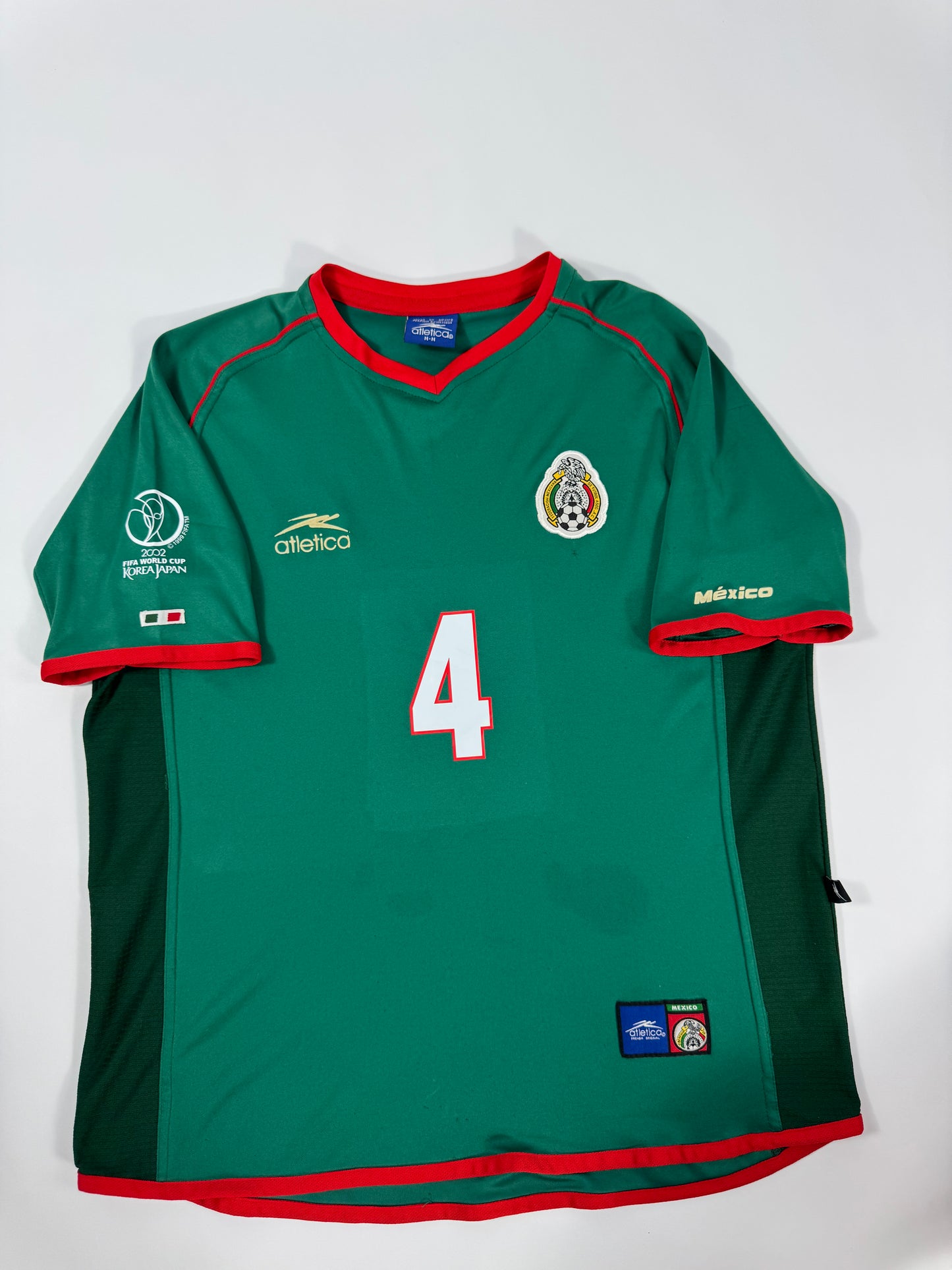 2002 ATLETICA MEXICO HOME JERSEY RAFA MARQUEZ 4 (M)