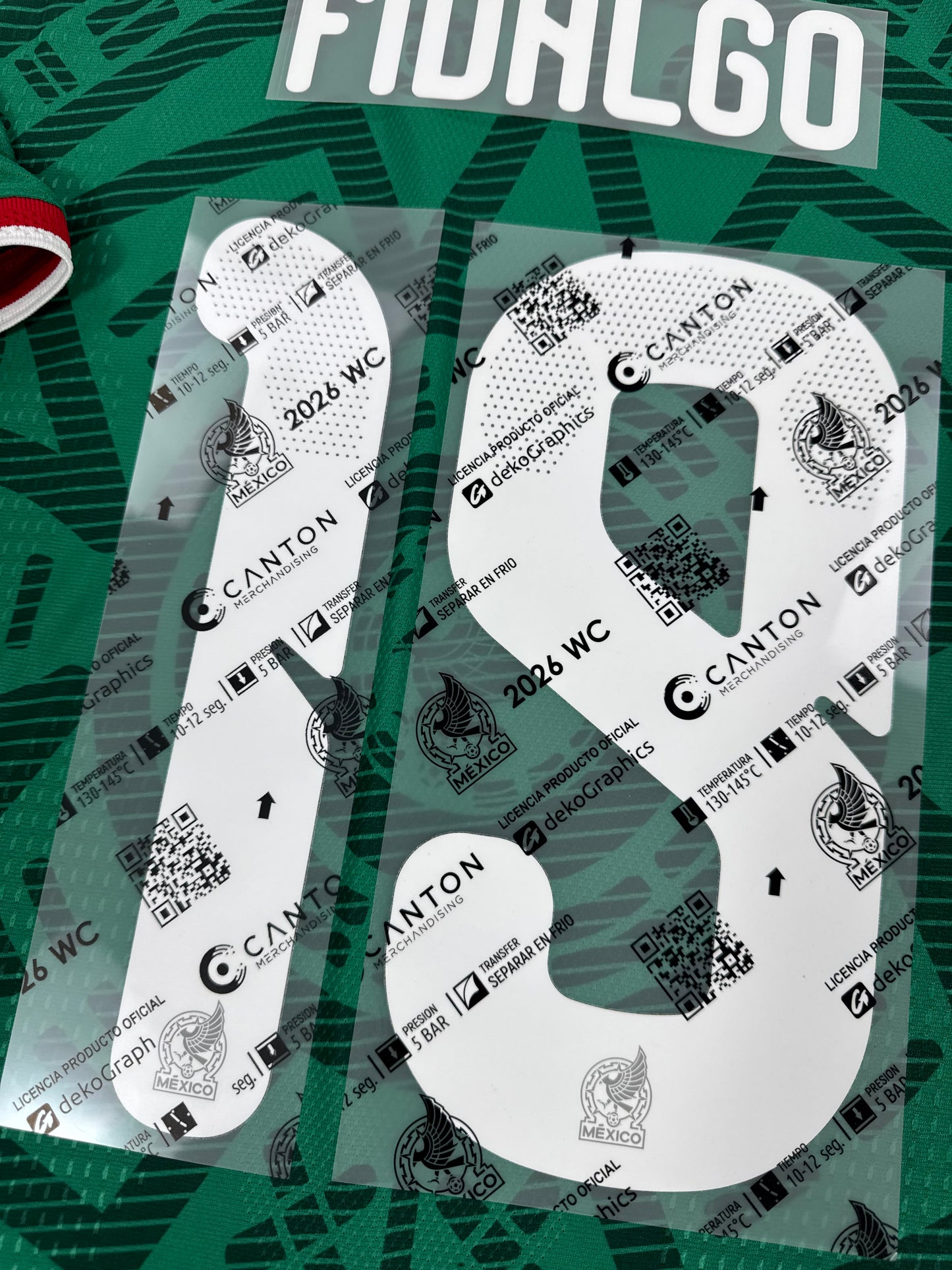 2026 OFFICIAL MEXICO WORLD CUP HOME NAME SET-FIDALGO 19