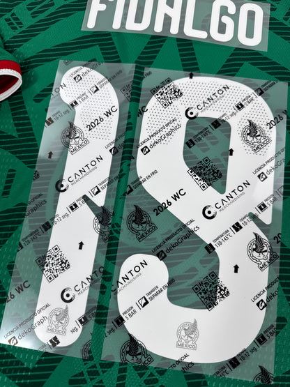2026 OFFICIAL MEXICO WORLD CUP HOME NAME SET-FIDALGO 19