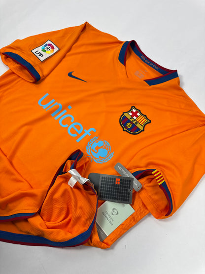 2007 NIKE FC BARCELONA AWAY JERSEY NWT MARQUEZ 4-(L)