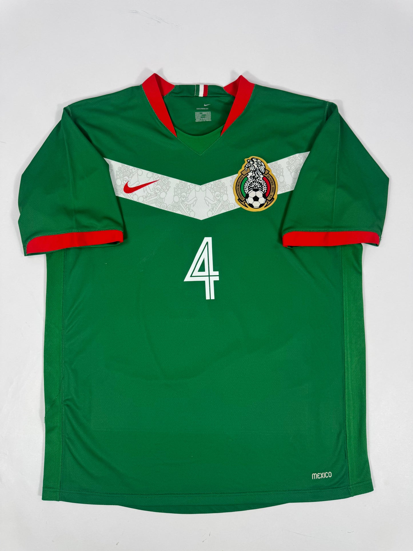 2006 NIKE MEXICO HOME JERSEY RAFA MARQUEZ 4-(L)