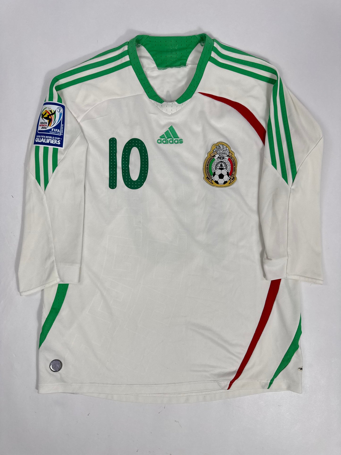 2009 ADIDAS MEXICO AWAY JERSEY CUAUHTEMOC BLANCO 10-(L)