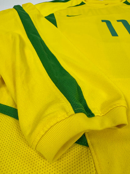 2011 NIKE BRAZIL HOME JERSEY RONALDINHO 11 LONG SLEEVE-(M)