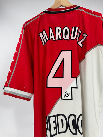 1999/2000 KAPPA AS MONACO HOME JERSEY MARQUEZ 4-(XL)