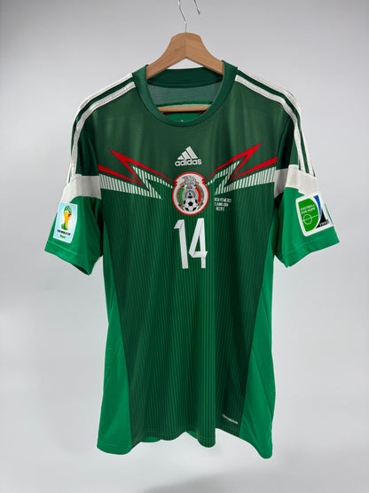 2014 ADIDAS MEXICO HOME JERSEY JAVIER HERNANDEZ 14 (M)