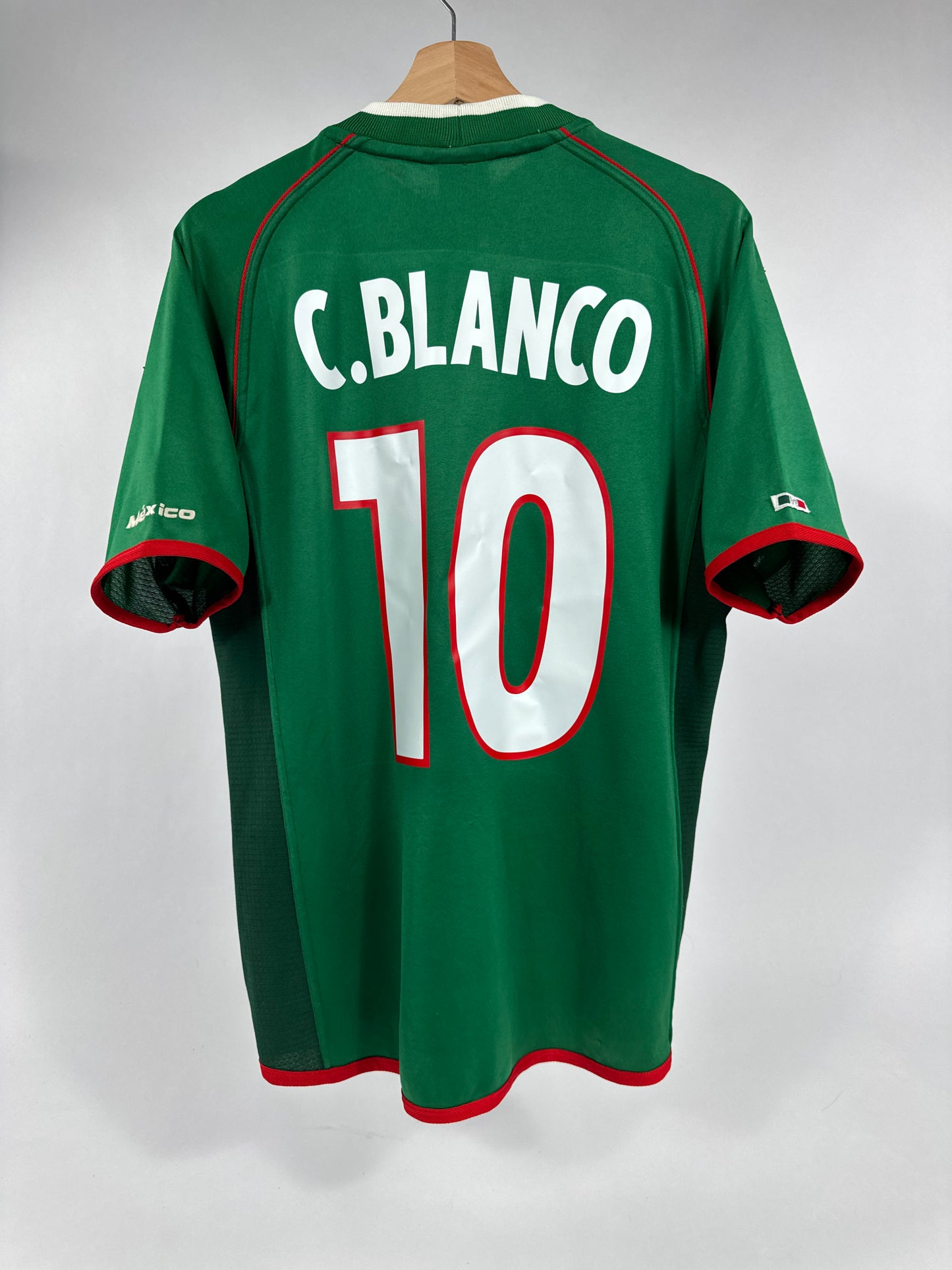 2001 ATLETICA MEXICO HOME JERSEY CUAUHTÉMOC BLANCO 10-(L)