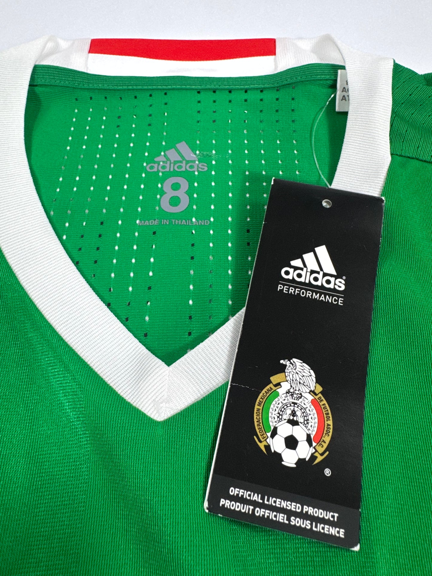 2017 ADIDAS MEXICO HOME JERSEY ADIZERO PLAYER ISSUE GIO DOS SANTOS SIZE 8 (L)