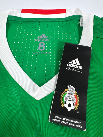 2017 ADIDAS MEXICO HOME JERSEY ADIZERO PLAYER ISSUE GIO DOS SANTOS SIZE 8 (L)