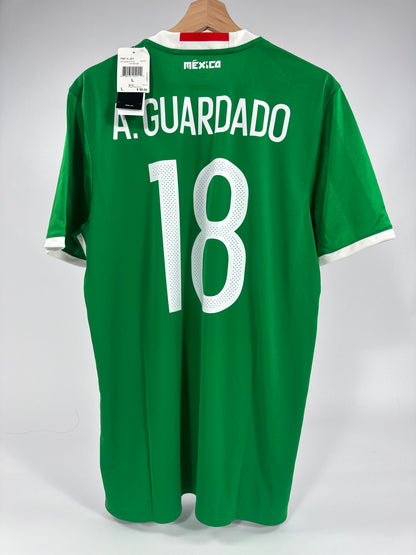 2016/17 ADIDAS MEXICO HOME JERSEY NEW WITH TAGS ANDRES GUARDADO 18 (L)