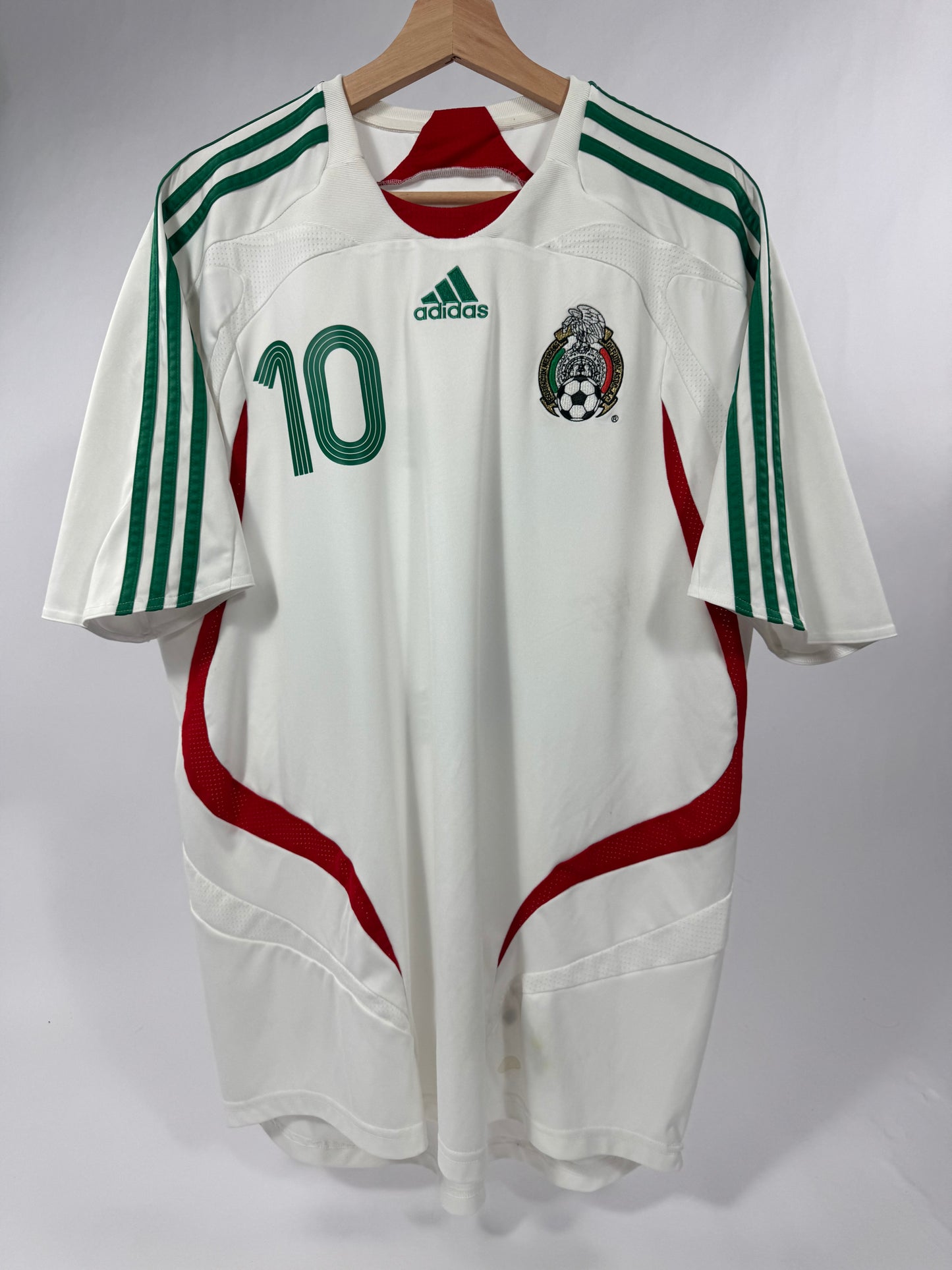 2007 ADIDAS MEXICO AWAY JERSEY CUAUHTEMOC BLANCO 10-(XL_