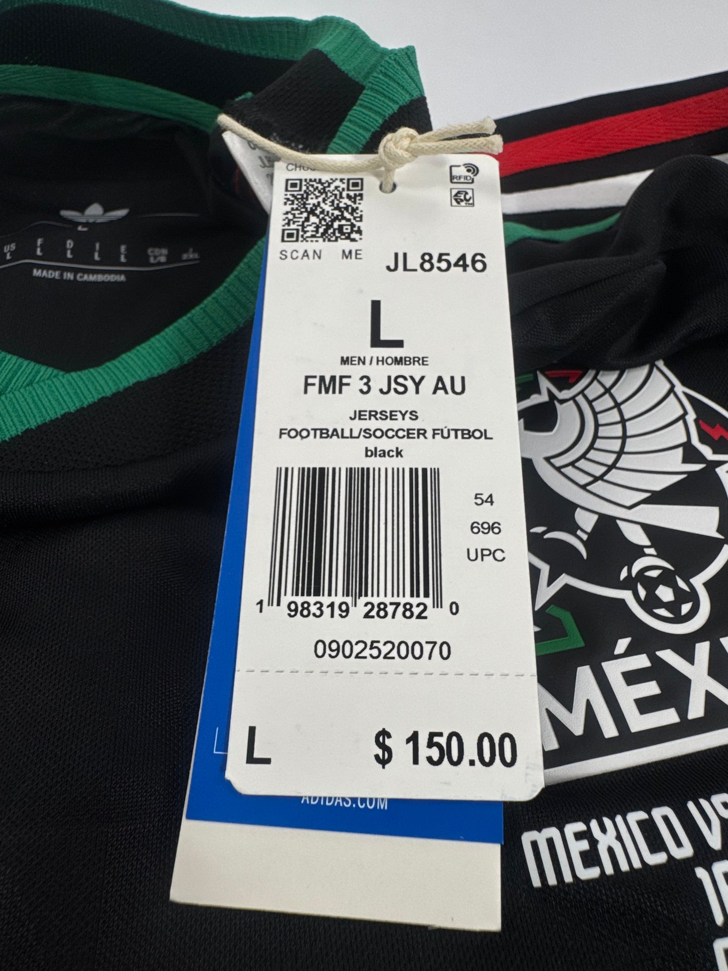 2026 ADIDAS MEXICO 3RD JERSEY ALVARADO 25 AUTHENTIC PLAYER VERSION (L)NEW WITH TAGS