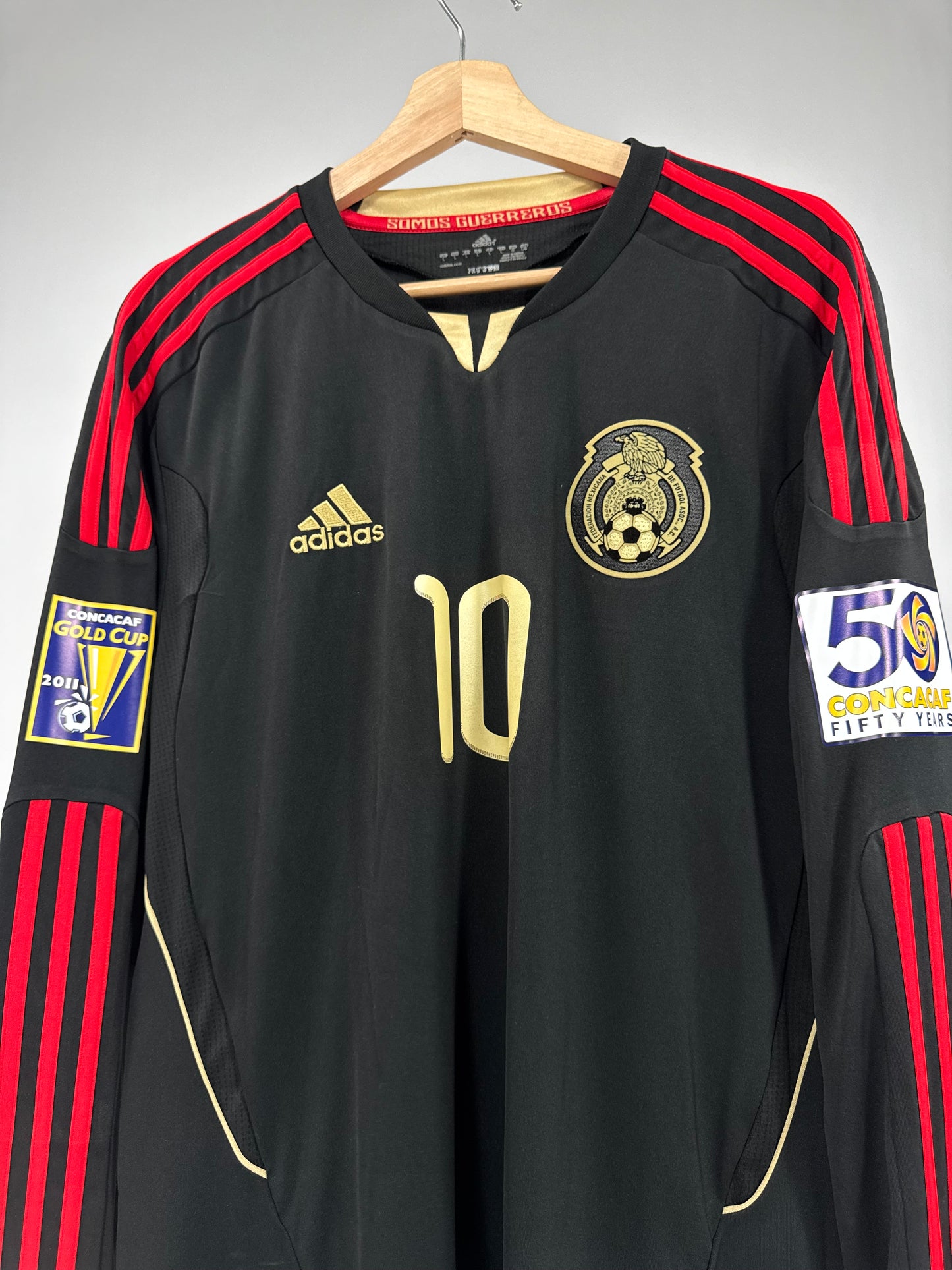 2011 ADIDAS MEXICO AWAY JERSEY GIOVANI DOS SANTOS 10 LONG SLEEVE (L)