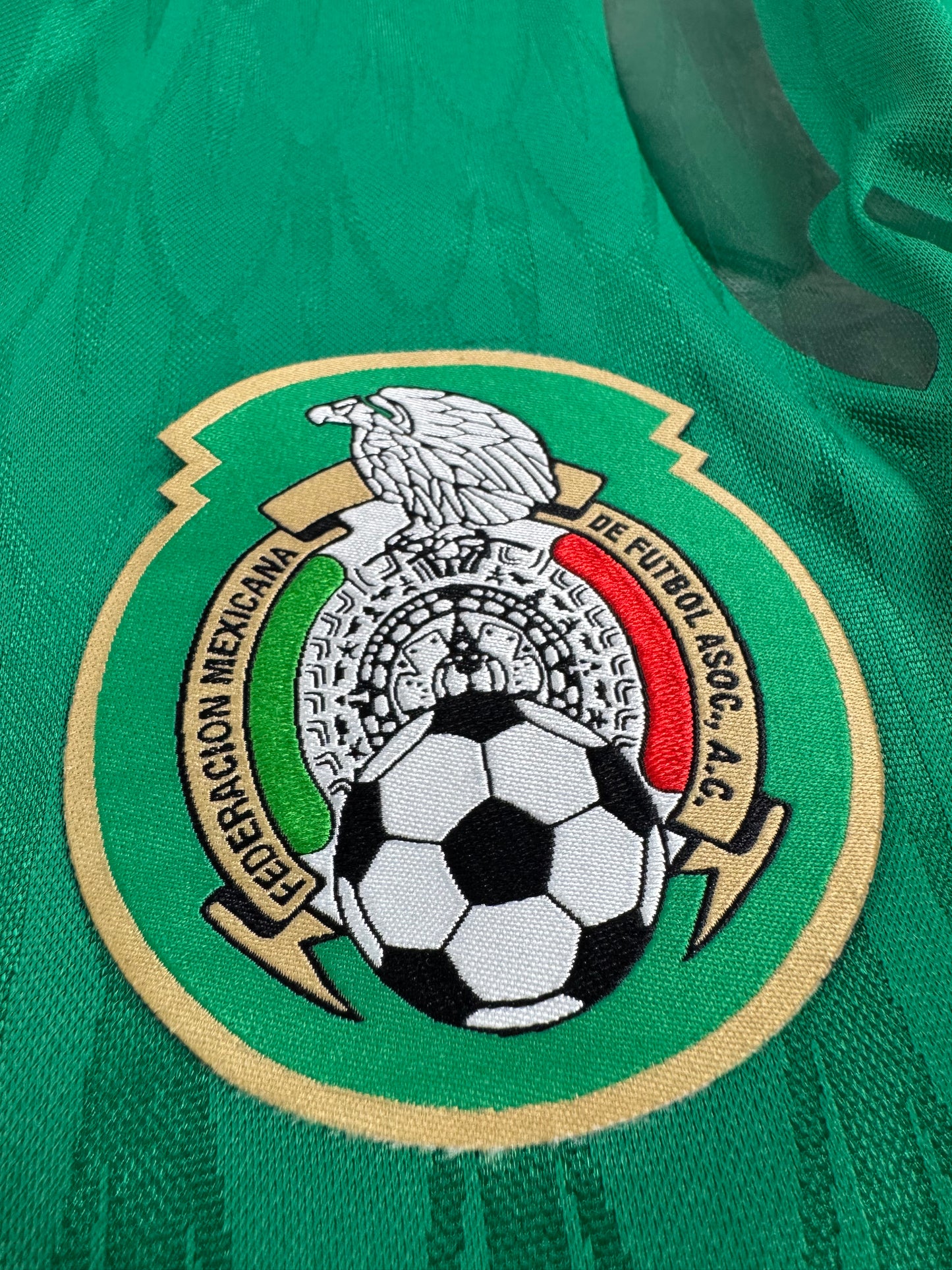 2010 ADIDAS TECHFIT MEXICO HOME JERSEY GUARDADO 18 (L) PLAYER VERSION
