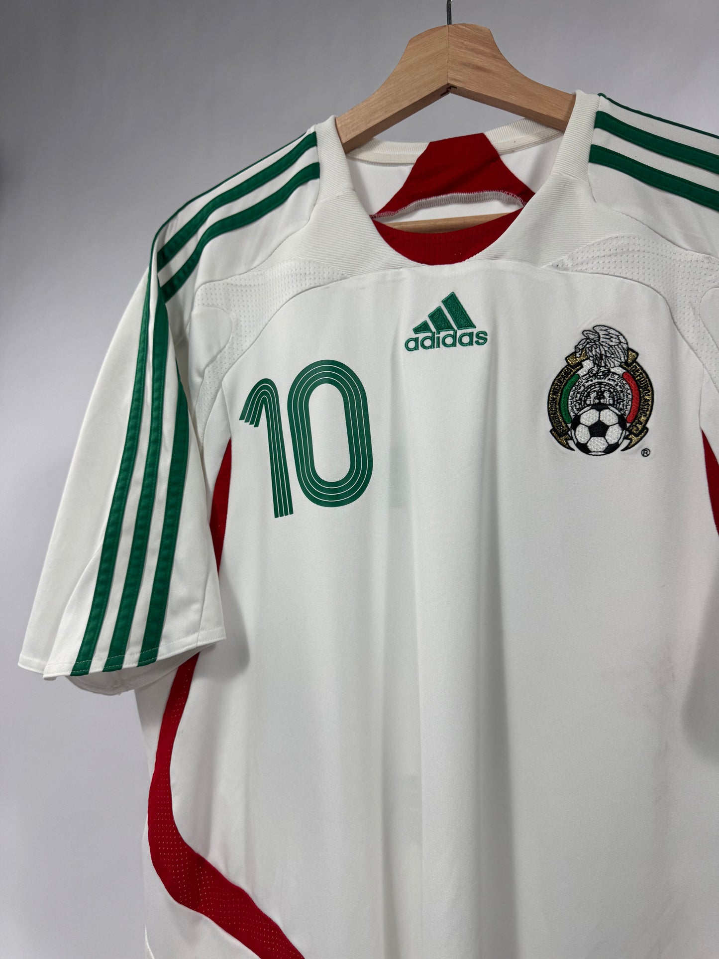 2007 ADIDAS MEXICO AWAY JERSEY CUAUHTEMOC BLANCO 10-(XL_