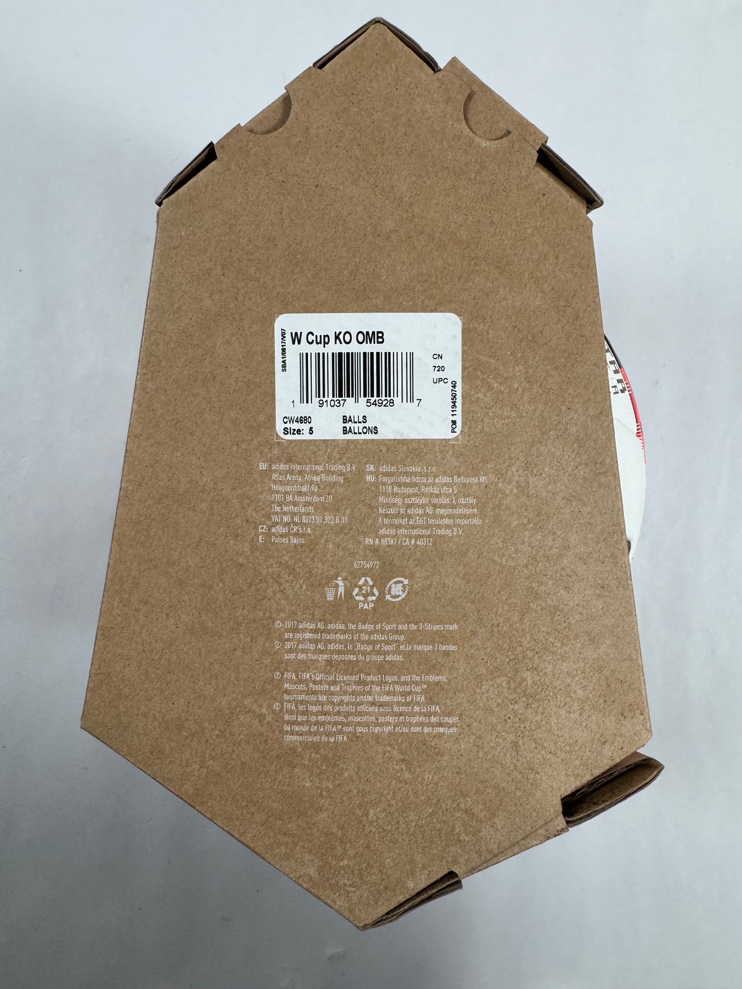 2018 WORLD CUP ADIDAS TELSTAR MECHTA OFFICIAL WORLD CUP FINAL MATCH BALL NEW IN BOX
