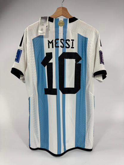 2022 ADIDAS ARGENTINA AUTHENTIC PLAYER VERSION HOME JERSEY MESSI 10 NEW WITH TAGS (L)