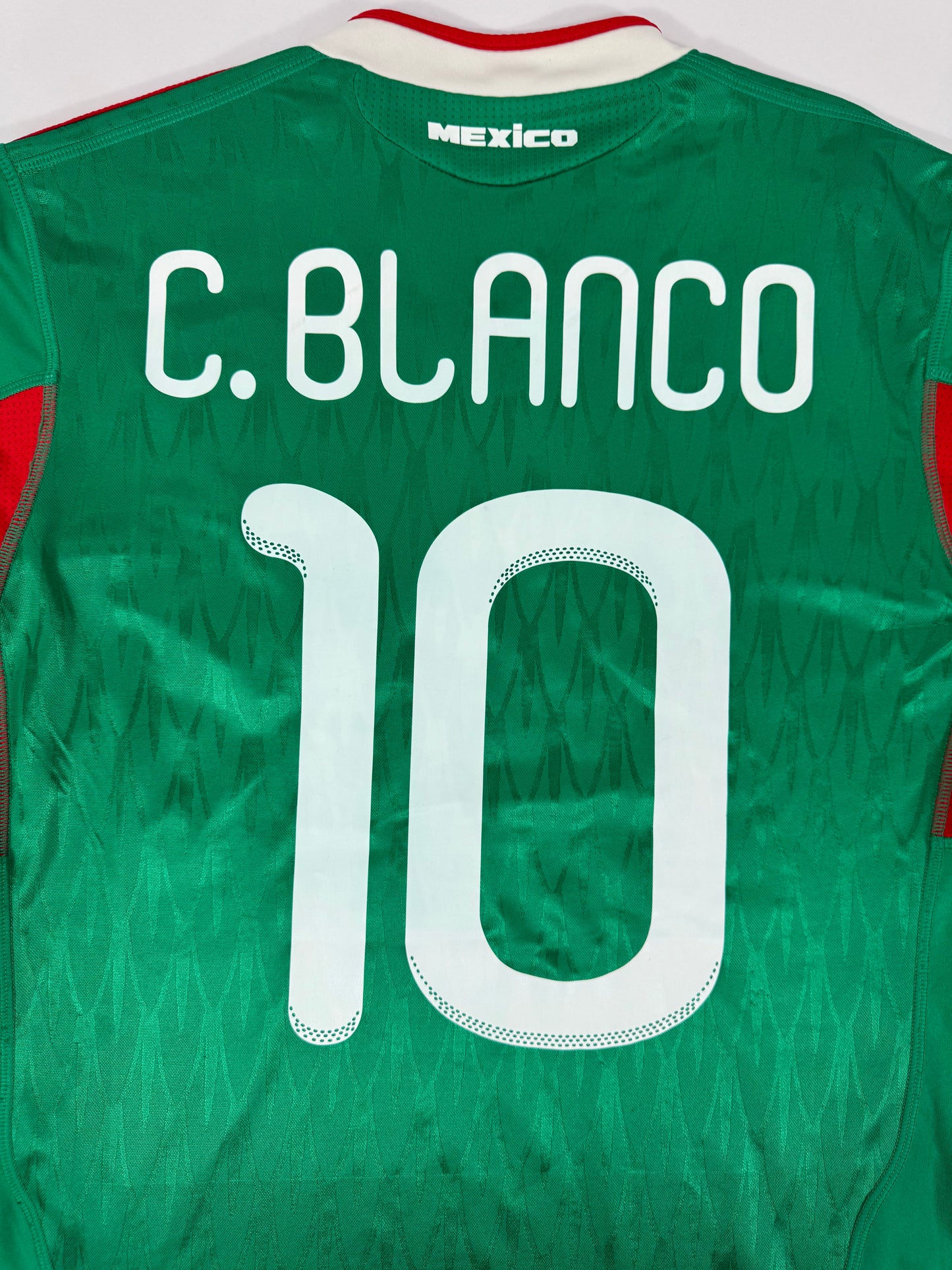 2010 ADIDAS MEXICO HOME JERSEY CUAUHTEMOC BLANCO 10-(M)