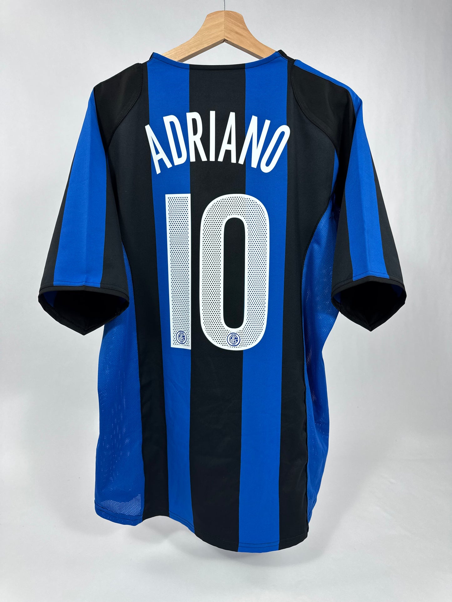 2005/06 NIKE T90 INTER MILAN HOME JERSEY ADRIANO 10-(LARGE)