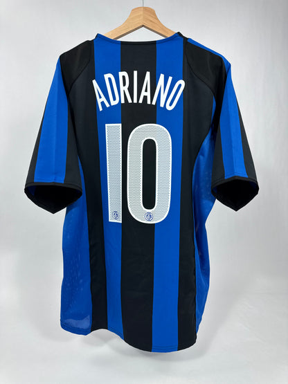 2005/06 NIKE T90 INTER MILAN HOME JERSEY ADRIANO 10-(LARGE)