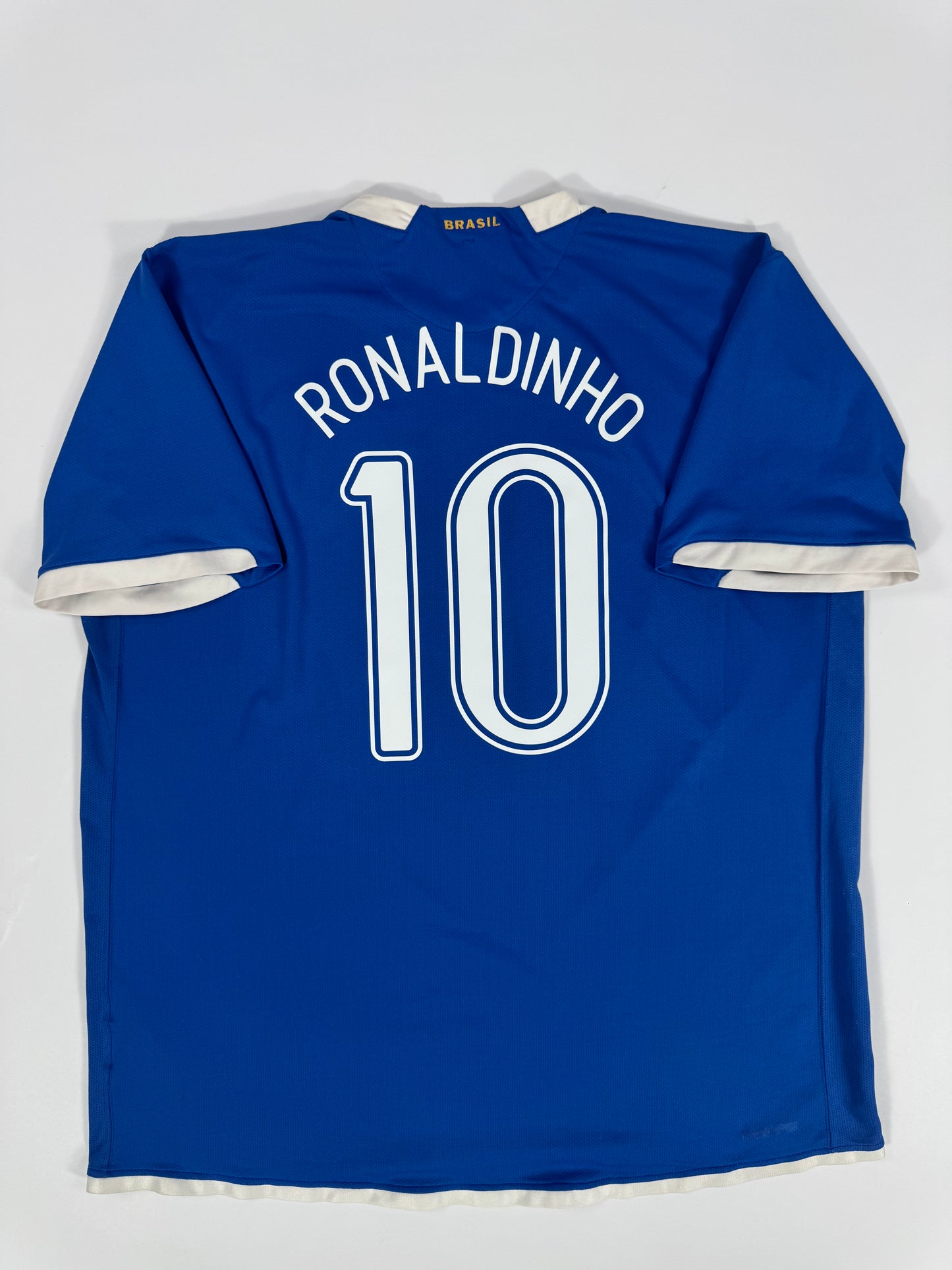 2006 NIKE BRAZIL AWAY JERSEY RONALDINHO 10 (XXL)