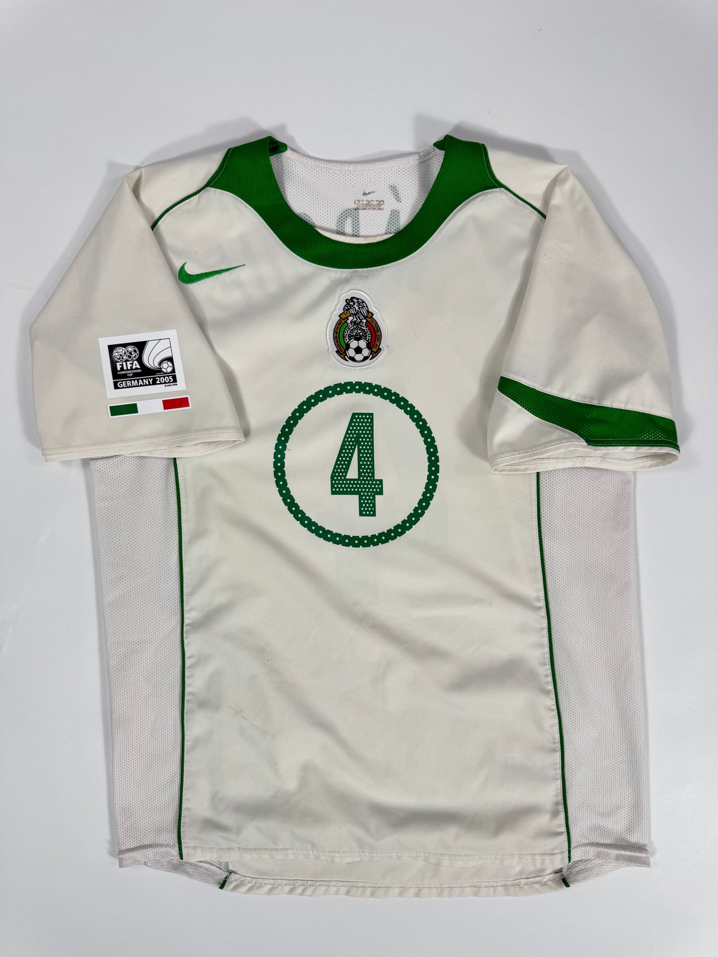 2004/05 NIKE T90 MEXICO AWAY JERSEY RAFA MARQUEZ 4 (M)