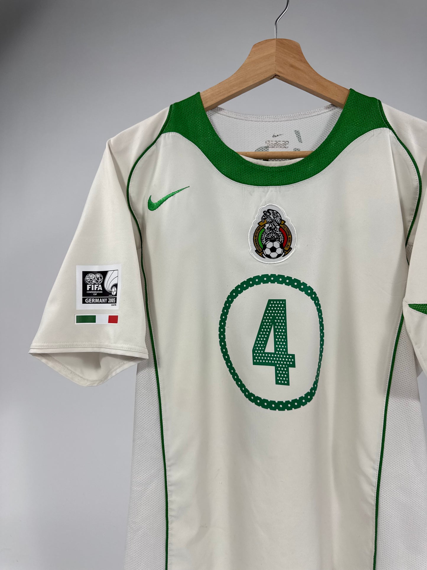 2004/05 NIKE T90 MEXICO AWAY JERSEY RAFA MARQUEZ 4 (M)
