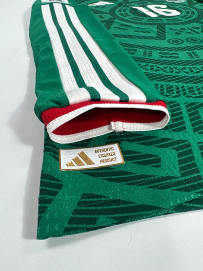 2026 ADIDAS MEXICO HOME JERSEY AUTHENTIC LONG SLEEVE PLAYER VERSION NEW WITH TAGS Julian Quiñones