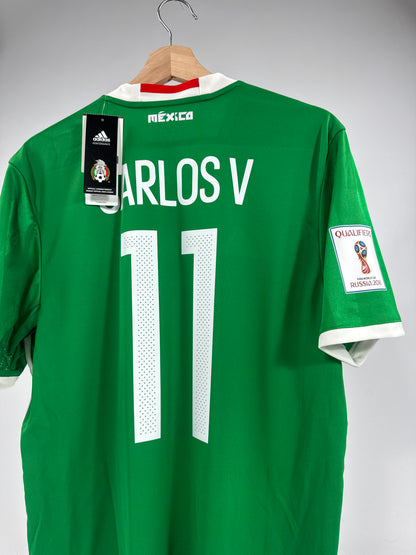 2016/17 ADIDAS MEXICO HOME JERSEY NEW WITH TAGS CARLOS VELA 11 WORLD CUP QUALIFIERS (L)