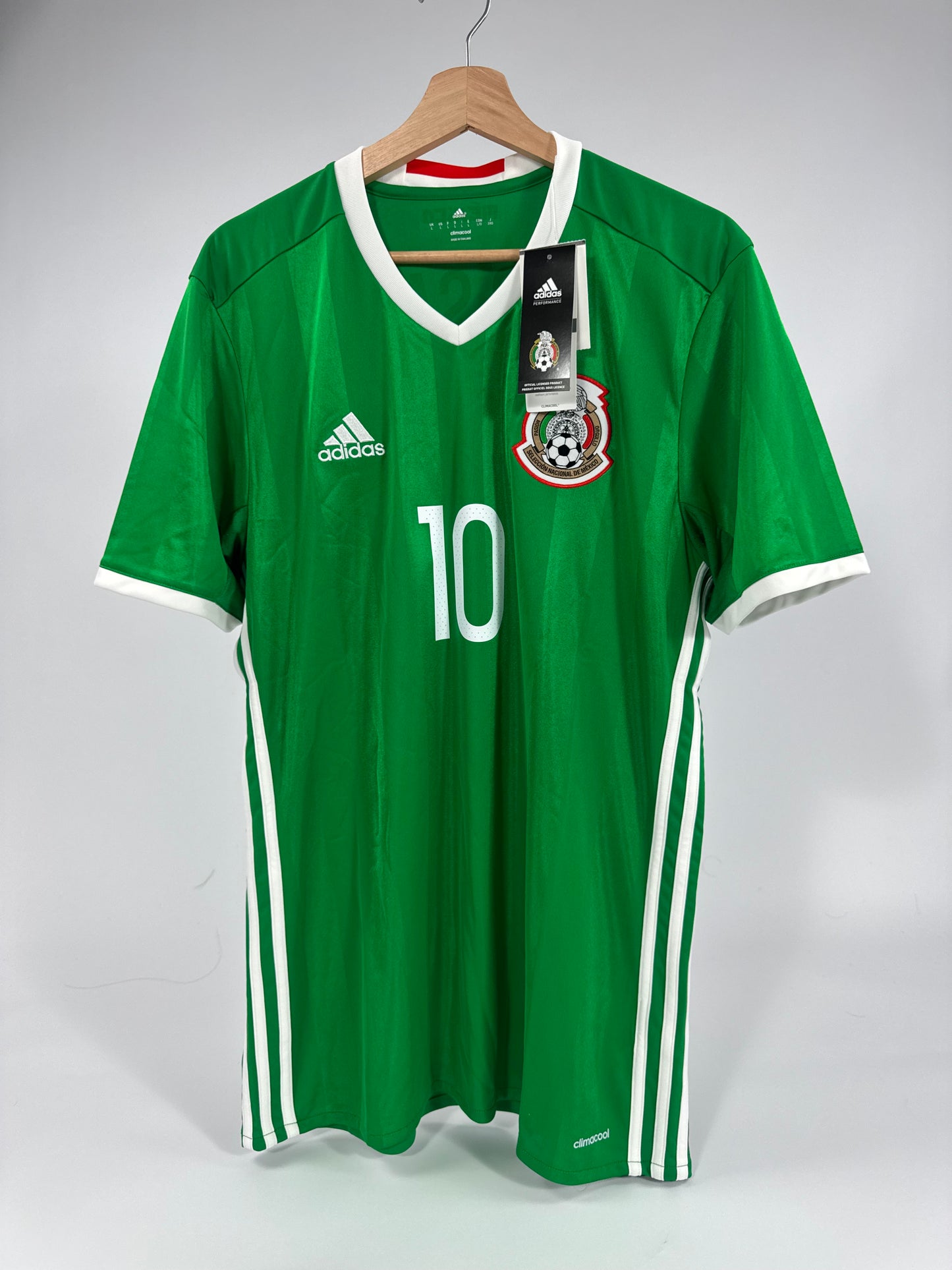 2016/17 ADIDAS MEXICO HOME JERSEY NEW WITH TAGS GIOVANI DOS SANTOS 10 (L)
