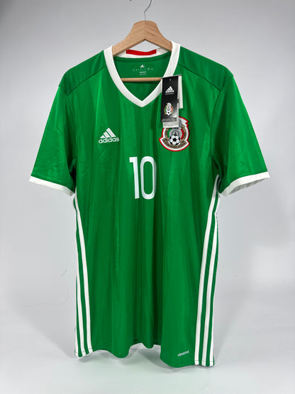 2016/17 ADIDAS MEXICO HOME JERSEY NEW WITH TAGS GIOVANI DOS SANTOS 10 (L)