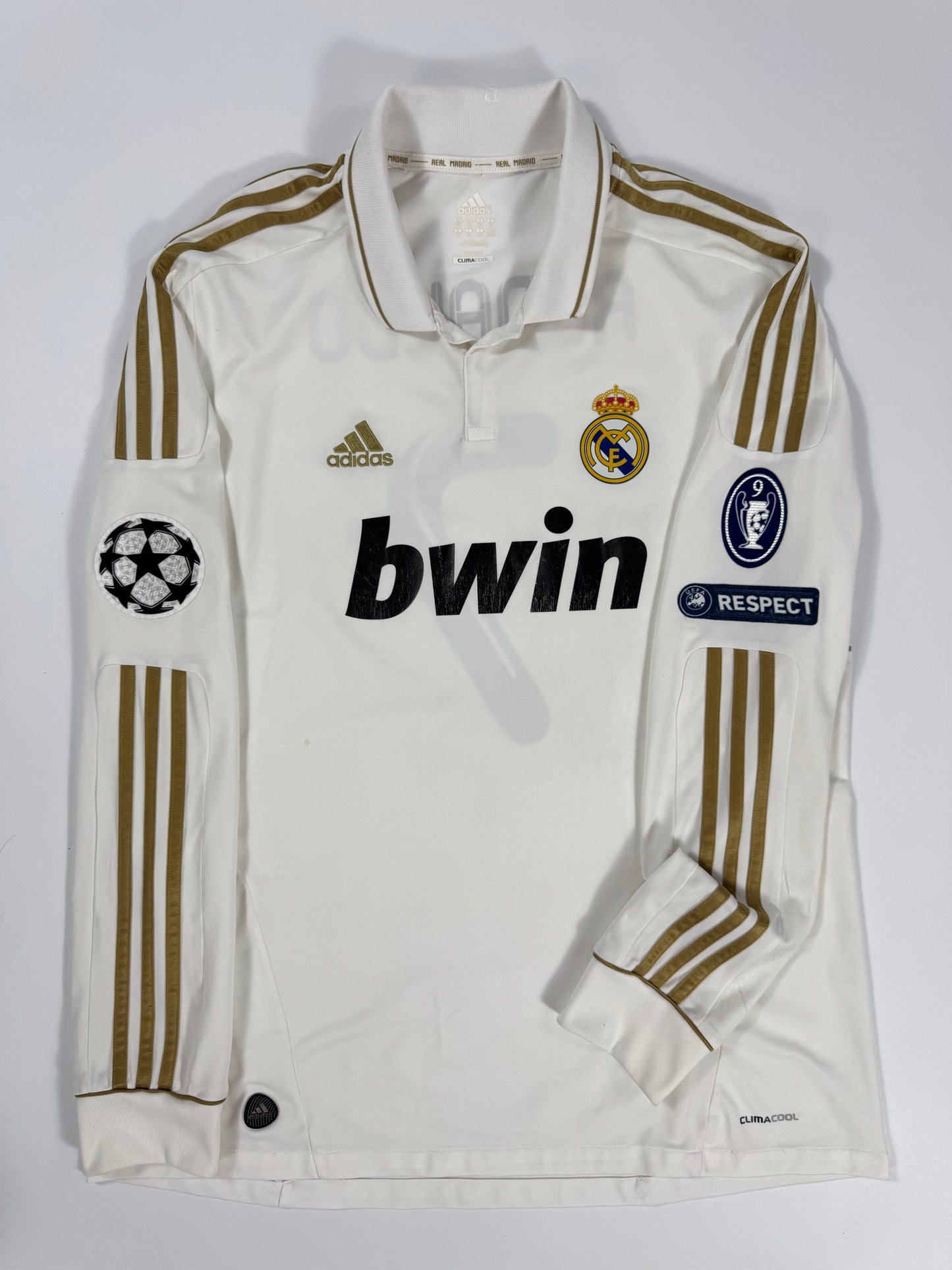 2012 ADIDAS REAL MADRID LONG SLEEVE JERSEY CRISTIANO RONALDO 7 (XL)
