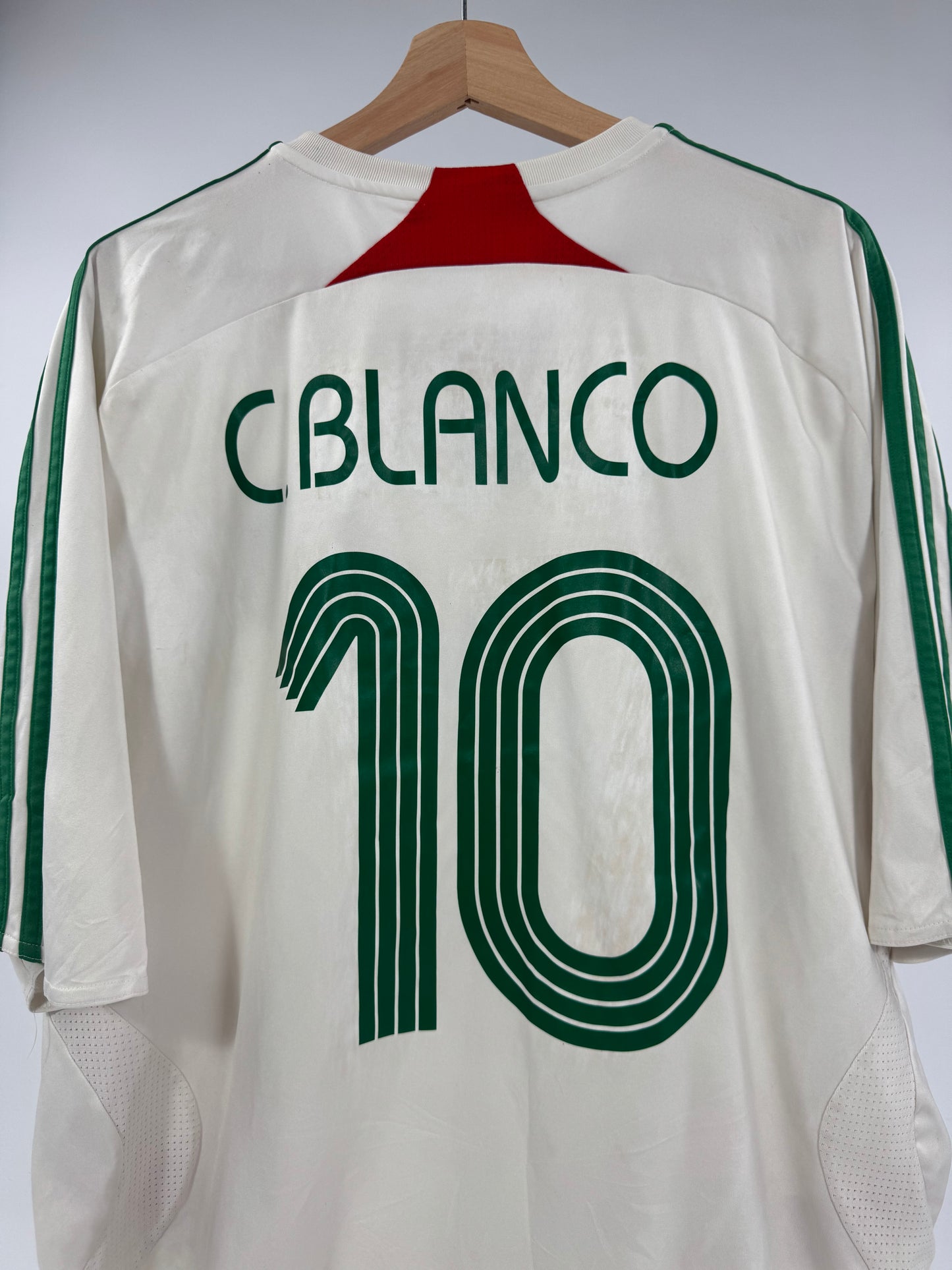 2007 ADIDAS MEXICO AWAY JERSEY CUAUHTÉMOC BLANCO 10 (2XL)