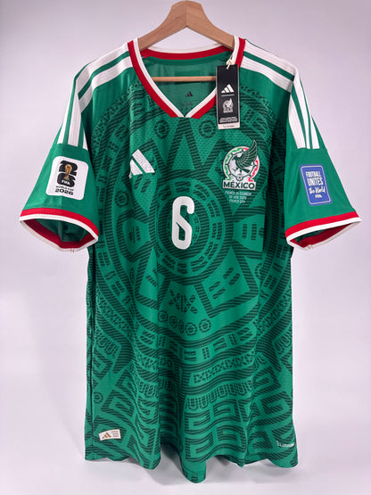 2026 ADIDAS MEXICO HOME AUTHENTIC JERSEY NEW WITH TAGS ERIK LIRA 6 (XXL) NEW WITH TAGS