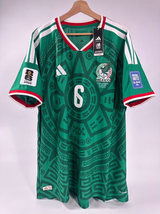 2026 ADIDAS MEXICO HOME AUTHENTIC JERSEY NEW WITH TAGS ERIK LIRA 6 (XXL) NEW WITH TAGS