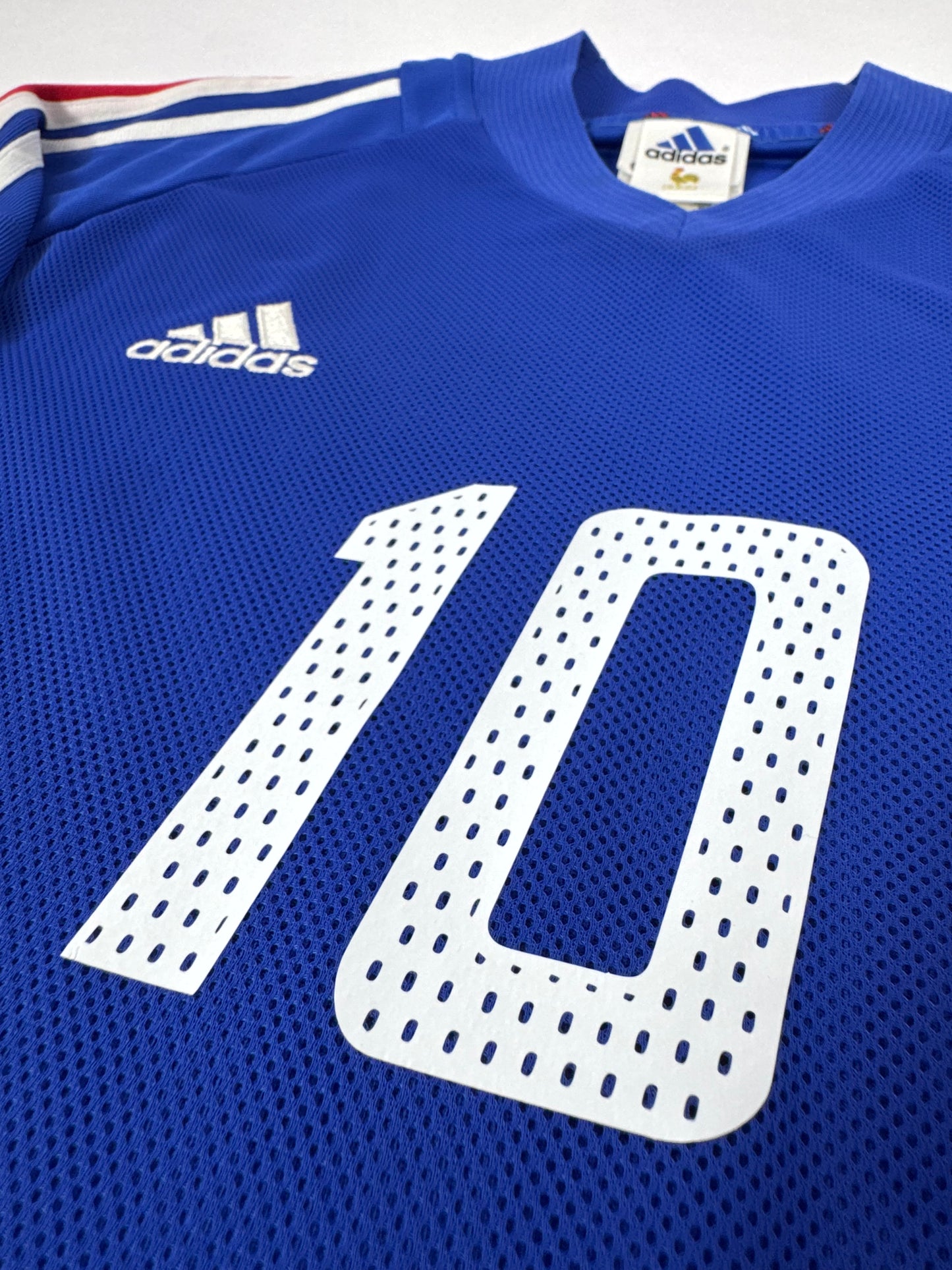 2002 ADIDAS FRANCE HOME JERSEY ZIDANE 10-(M)